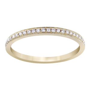 14K Yellow Gold Diamond Band