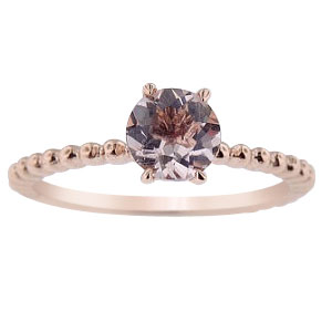 14K Rose Gold Morganite Ring